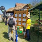 Raten an der Quiztafel rund um das Thema Honigbienen