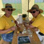 Letzte Vorbereitungen für das Kinderschminken